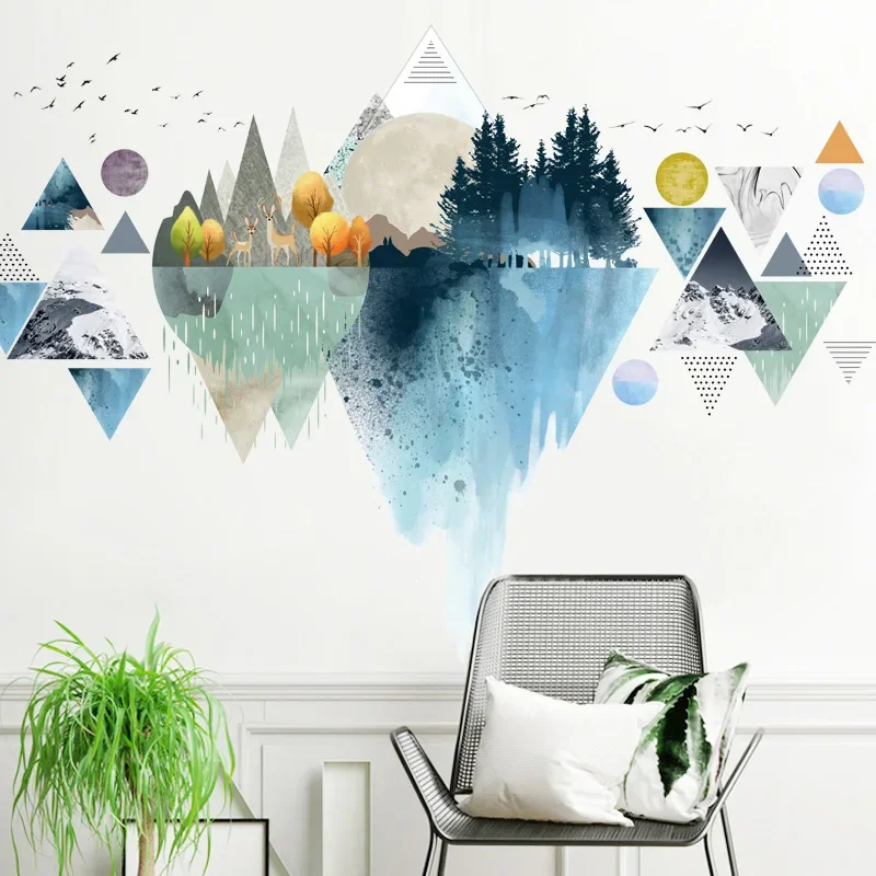 Monstera Thai Constellation - New 1pcs Nordic Triangle Dreamy Mountain