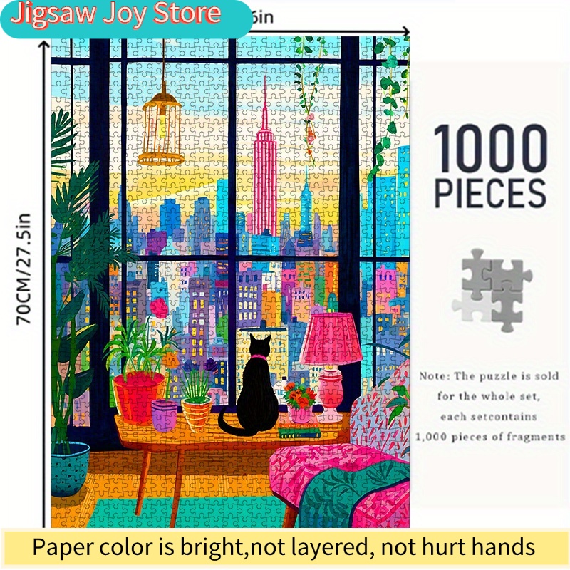 DIY Paper Puzzle, New York Cit - đánh giá và giá Plant Parent